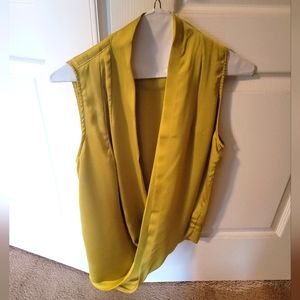 Very J silk faux wrap top size Small
